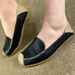 Women’s leather loafers flats slides convertible SSAMZIE SPORT size 6 Eu 37